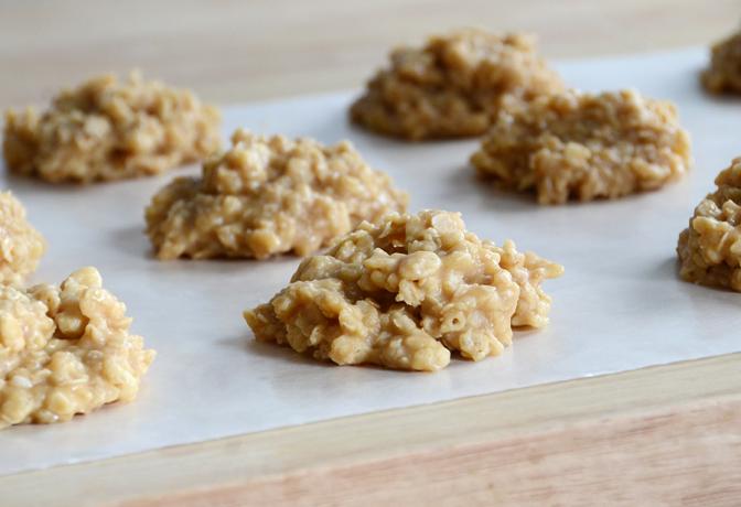 Galletas crujientes de mantequilla de maní sin hornear 6