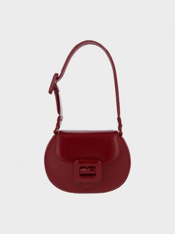 Charles & Keith Red Lula Patent-spenneveske