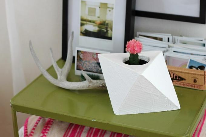 geometrische succulente plantenbak diy