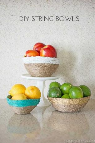 Diy fruitschalen met touwtjes