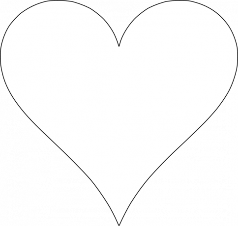 Šablona srdce 1