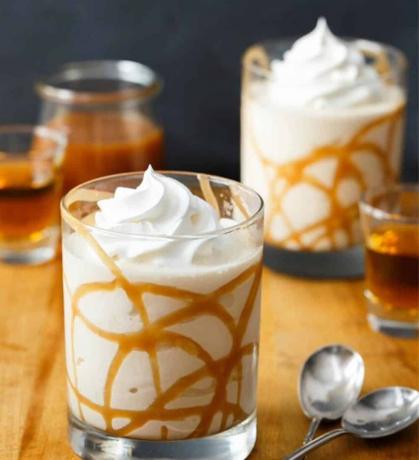 Bourbon gezouten karamel milkshakes