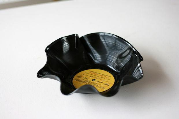 Doe-het-zelf vinyl platenschaal