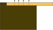Diagrama para encadernar uma colcha com cantos em meia-esquadria