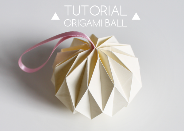 Diy origami bal