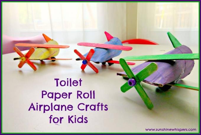 Самолеты в рулонах туалетной бумаги