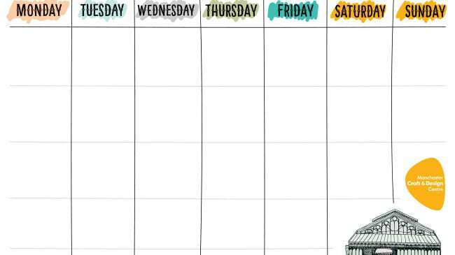 Cronograma semanal nervoso imprimível