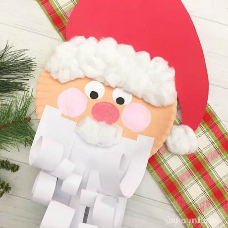 Деда Мраз од папира са коврчавом брадом