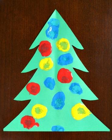 DIY Pom POm barva na vánoční stromeček
