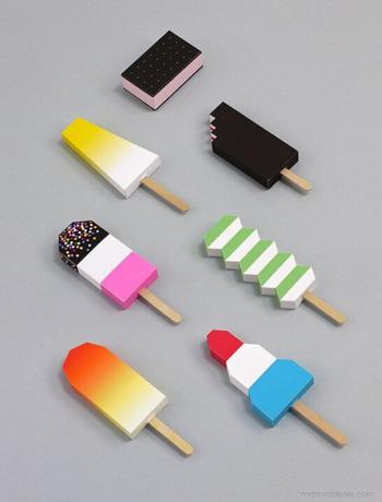 Geometriska popsicle printables