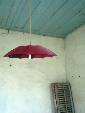 Enkel lampa paraplylampa