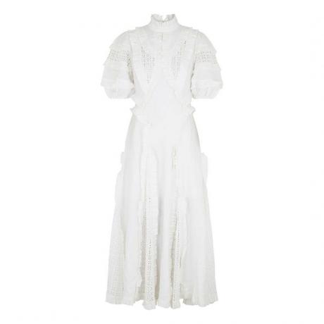 שמלת מקסי כותנה סרוגה לבנה של Alemais Star