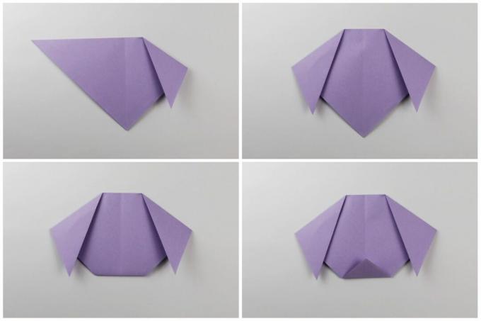 jednoduché pokyny pre šteňatá origami