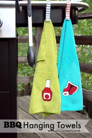 Подвесные полотенца для барбекю DIY