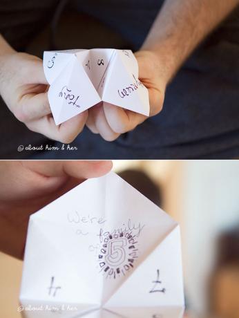 הודעה cootie-catcher