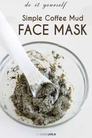 Preprosta maska ​​za obraz iz kavnega blata