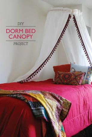 DIY Canopy Dorm Room