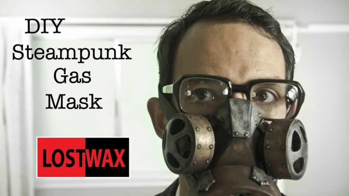 Máscara de gas de bricolaje steam punk