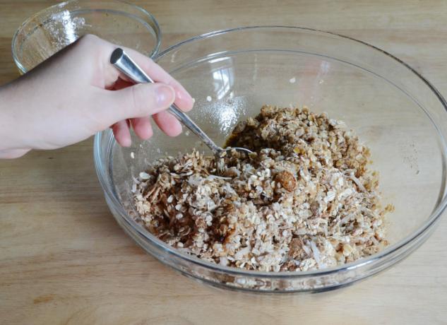 Moliūgų granolos recepto 6 žingsnis