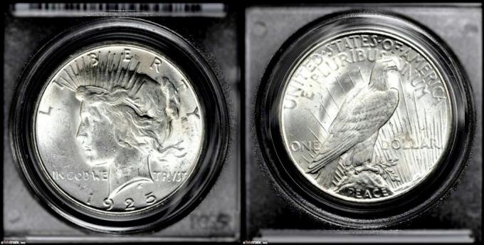 Peace Dollar Graded Mint State-63 (MS63)