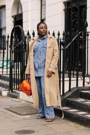 Londonas modes nedēļas redaktoru tērpi