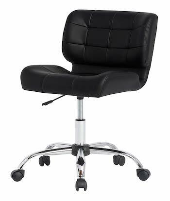 Společnost Calico navrhuje moderní kancelářskou židli bez ramene s otočnou pracovní židlí