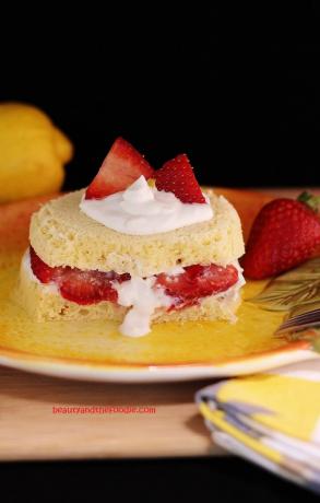 Shortcake veloce alla fragola e limone a basso contenuto di carboidrati