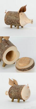 dřevěné prasátko