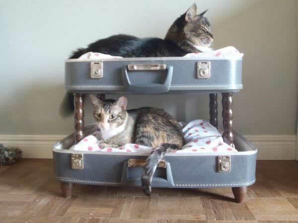 Koffer kattenbed