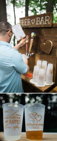 DIY pivní bar svatba