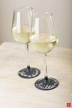 Diy tabule sklenice na víno