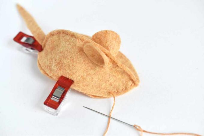 개박하 쥐 장난감의 바닥 재봉