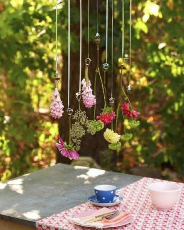 DIY hängande blomkrans