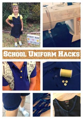 DIY skoluniform hackar