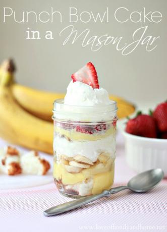 Bol à punch gâteau Mason Jar 2