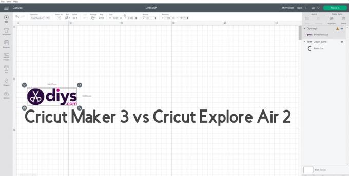 Cricut Maker 3 vs. Cricut Explore Air 2 Design Space