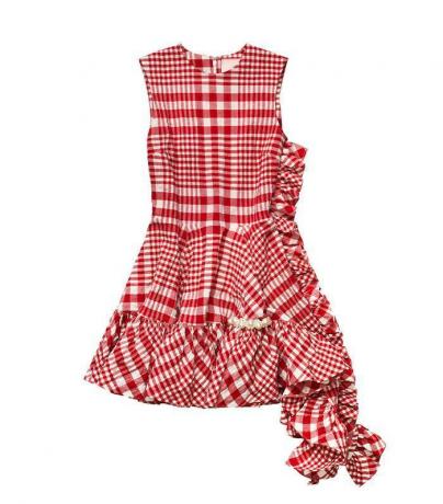 Asimetrična bombažna obleka H&M x Simone Rocha