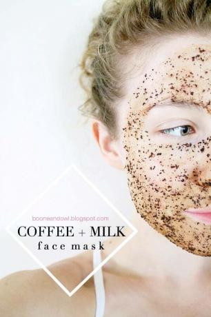 Kava in mlečna maska ​​proti staranju