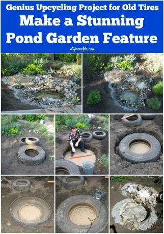 Funkcia rybníka vyrobená z pneumatiky traktora