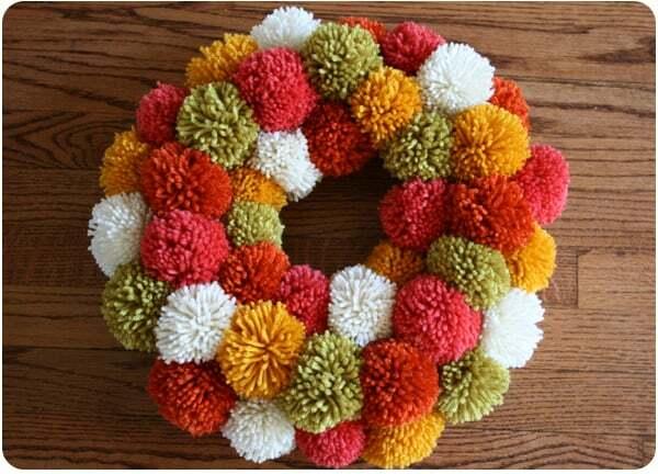 Diy fall pom pom -seppele