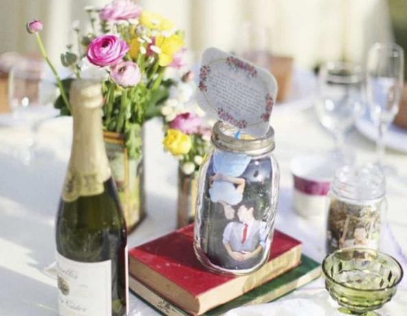 Hochzeit DIY Foto Einmachglas