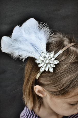 Spalvu galvas saites fascinators