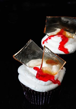 Cupcakes cu picurare de sânge