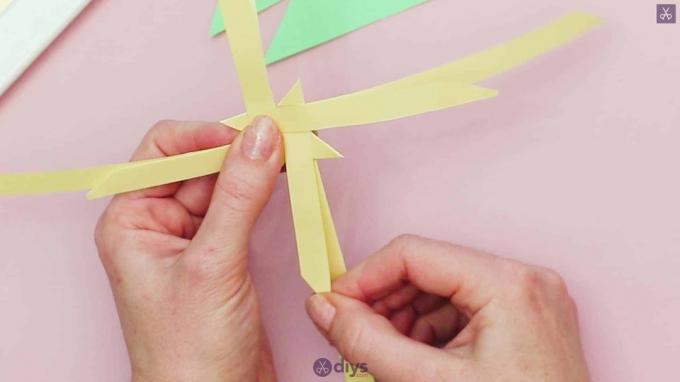 DIY origami květinové umění krok 6