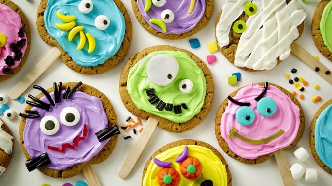 Halloween Monster Cookies Pops