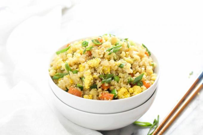 وصفة القرنبيط المقلي بالأرز