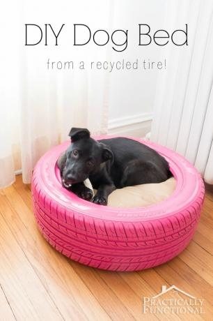 DIY-สุนัข-Bed-From-A-Tire-8