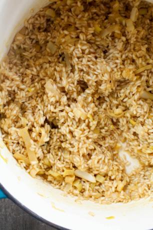 Riz recette de risotto printanier