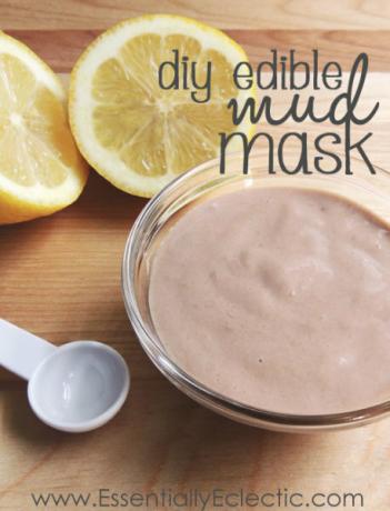 DIY jedlá bahenní maska