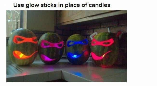Glow sticks in plaats van kaarsen